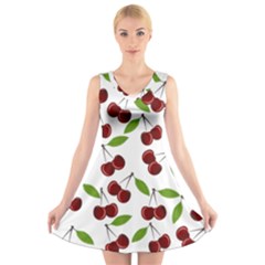 Fruit Life V-neck Sleeveless Dress by Valentinaart