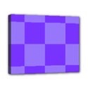 Purple Gingham Check Squares Pattern Canvas 10  x 8  (Stretched) View1