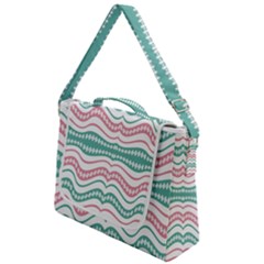 Waving Lines Vivid Pattern Box Up Messenger Bag by dflcprintsclothing