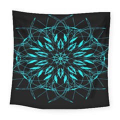 Digital Handdraw Floral Square Tapestry (large) by Sparkle