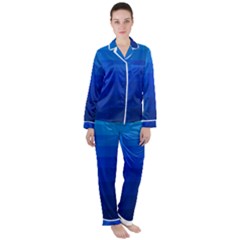 Zappwaits Water Satin Long Sleeve Pajamas Set by zappwaits
