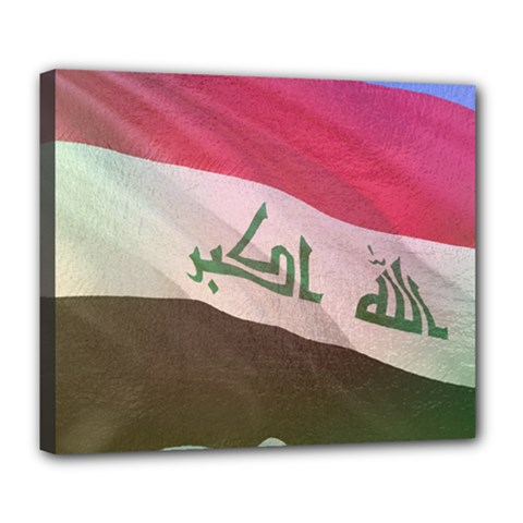 Iraq Deluxe Canvas 24  X 20  (stretched) by AwesomeFlags
