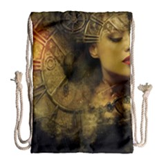 Surreal Steampunk Queen From Fonebook Drawstring Bag (large) by 2853937