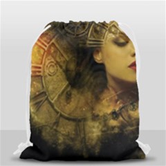 Surreal Steampunk Queen From Fonebook Drawstring Bag (small) by 2853937