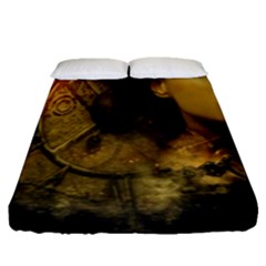Surreal Steampunk Queen From Fonebook Fitted Sheet (queen Size) by 2853937