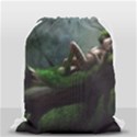 Wooden Child Resting On A Tree From Fonebook Drawstring Bag (Small) View1