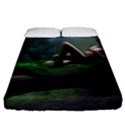 Wooden Child Resting On A Tree From Fonebook Fitted Sheet (King Size) View1