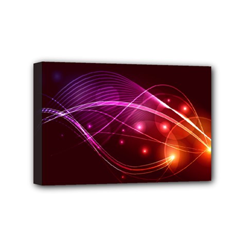 Colorful Arcs In Neon Light, Graphic Art Mini Canvas 6  X 4  (stretched) by picsaspassion