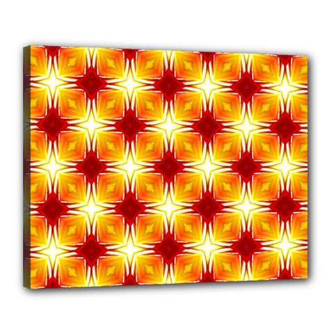 Background Boxes Seamless Canvas 20  X 16  (stretched) by Dutashop