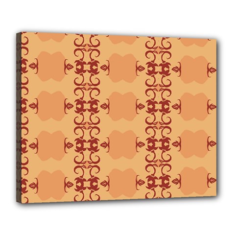 Background Wallpaper Brown Canvas 20  X 16  (stretched) by Dutashop