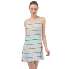 Crayon Background School Paper Summer Time Chiffon Dress by Dutashop