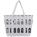 Battery Icons Charge Zip Up Canvas Bag View3