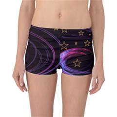 Background Abstract Star Reversible Boyleg Bikini Bottoms by Dutashop