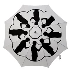 Mobile Phone Addiction Concept Drawing Hook Handle Umbrellas (medium) by dflcprintsclothing