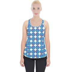 Geometric Dots Pattern Piece Up Tank Top by Dutashop