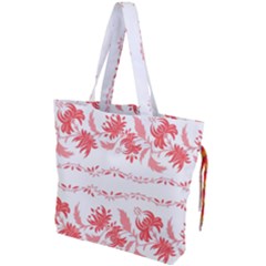 Folk Ornament Drawstring Tote Bag by Eskimos