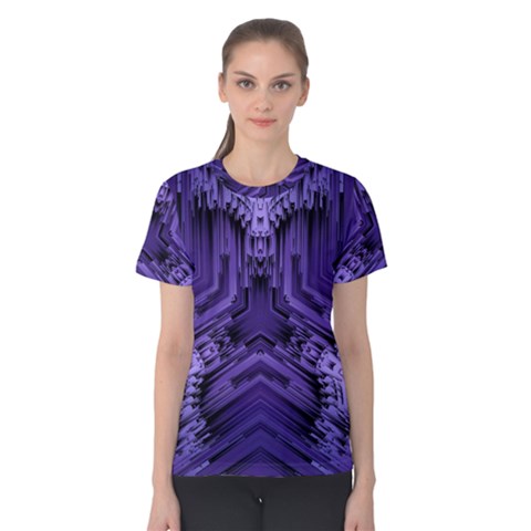 Mandala Neon Women s Cotton Tee by Dutashop