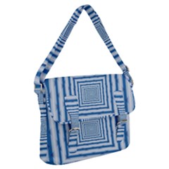 Metallic Blue Shiny Reflective Buckle Messenger Bag by Dutashop