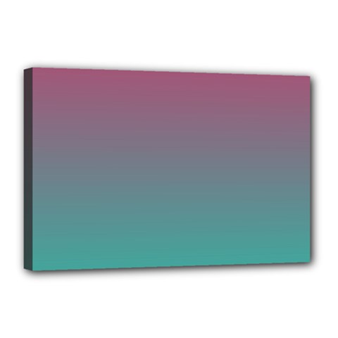 Teal Sangria Canvas 18  X 12  (stretched) by SpangleCustomWear