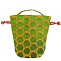 Hexagon Windows Drawstring Bucket Bag View1