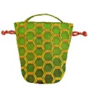 Hexagon Windows Drawstring Bucket Bag View2
