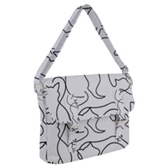 Cats Line Art  Buckle Messenger Bag by Sobalvarro