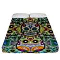 Sugar Skulls Pattern Fitted Sheet (Queen Size) View1