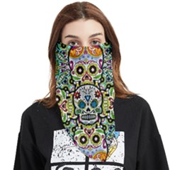 Sugar Skulls Pattern Face Covering Bandana (triangle) by ExtraAwesomeSauce