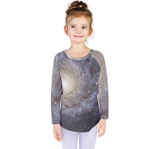 Spiral Galaxy Kids  Long Sleeve Tee by ExtraAwesomeSauce