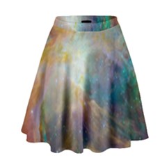 Colorful Galaxy High Waist Skirt by ExtraAwesomeSauce