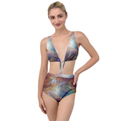 Colorful Galaxy Tied Up Two Piece Swimsuit by ExtraAwesomeSauce