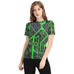 Tech Women s Short Sleeve Rash Guard by ExtraAwesomeSauce