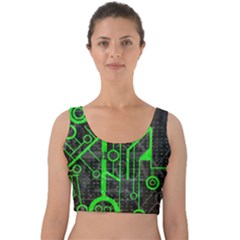 Tech Velvet Crop Top by ExtraAwesomeSauce