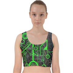 Tech Velvet Racer Back Crop Top by ExtraAwesomeSauce