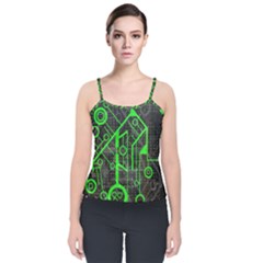 Tech Velvet Spaghetti Strap Top by ExtraAwesomeSauce