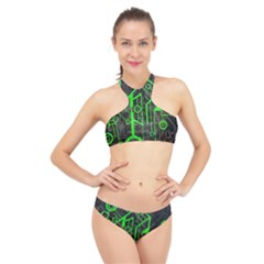 Tech High Neck Bikini Set by ExtraAwesomeSauce