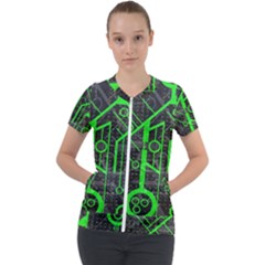 Tech Short Sleeve Zip Up Jacket by ExtraAwesomeSauce