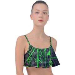 Tech Frill Bikini Top by ExtraAwesomeSauce