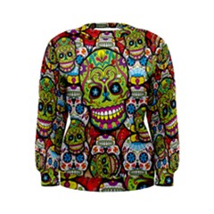 Sugar Skulls Women s Sweatshirt by ExtraAwesomeSauce
