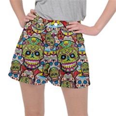 Sugar Skulls Ripstop Shorts by ExtraAwesomeSauce
