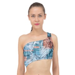 Retro Girls Spliced Up Bikini Top  by ExtraAwesomeSauce