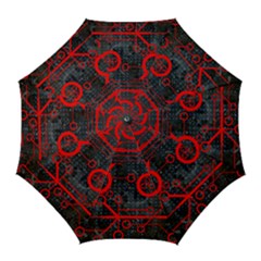 Tech - Red Golf Umbrellas by ExtraAwesomeSauce
