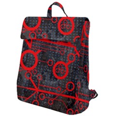 Tech - Red Flap Top Backpack by ExtraAwesomeSauce