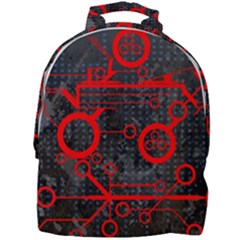 Tech - Red Mini Full Print Backpack by ExtraAwesomeSauce