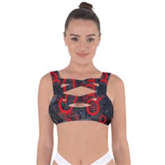 Tech - Red Bandaged Up Bikini Top by ExtraAwesomeSauce