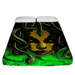 Medusa Fitted Sheet (queen Size) by ExtraAwesomeSauce