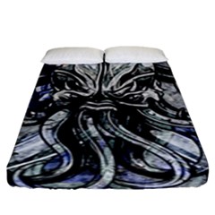 Kraken Fitted Sheet (king Size) by ExtraAwesomeSauce