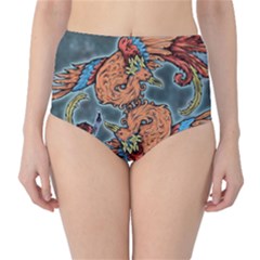 Chinese Phoenix Classic High-waist Bikini Bottoms by ExtraAwesomeSauce