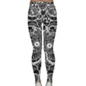 Sugar Skulls Bw Lightweight Velour Classic Yoga Leggings View2