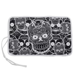 Sugar Skulls Bw Pen Storage Case (s) by ExtraAwesomeSauce